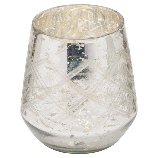 Hill Interiors The Noel Collection Silver Foil Effect Tealight Holder