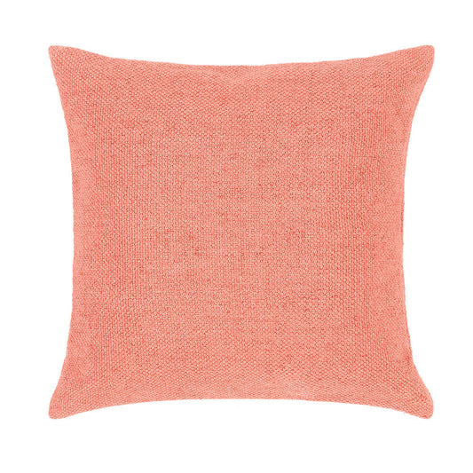 Hug Rug Woven Plain Cushion Coral Pink