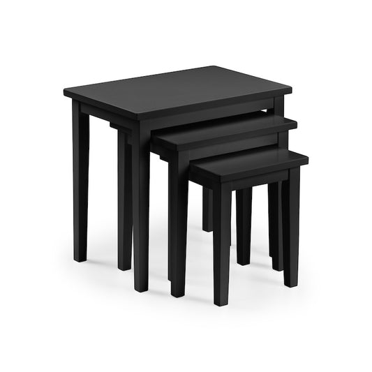 Julian Bowen Cleo Nest Of Tables in Black