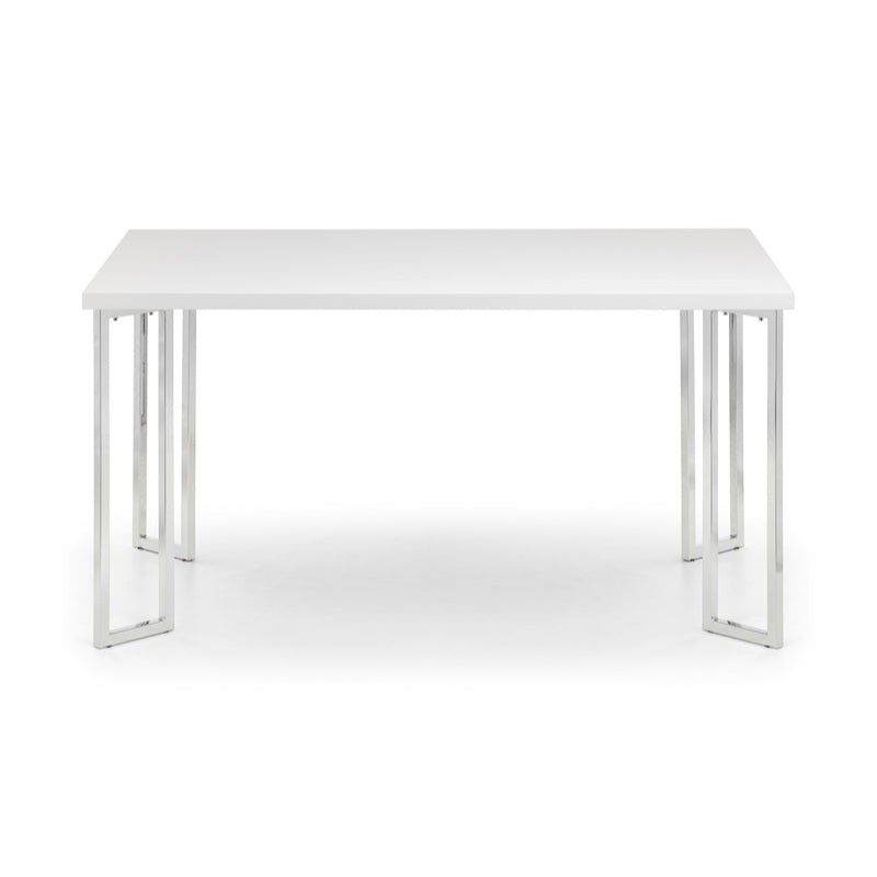 Julian Bowen Manhattan Dining Table in White