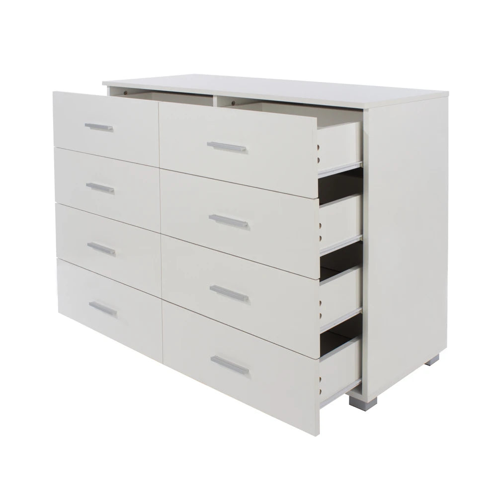 Core Products Lido 4+4 Drawer Wide Chest Of Drawer