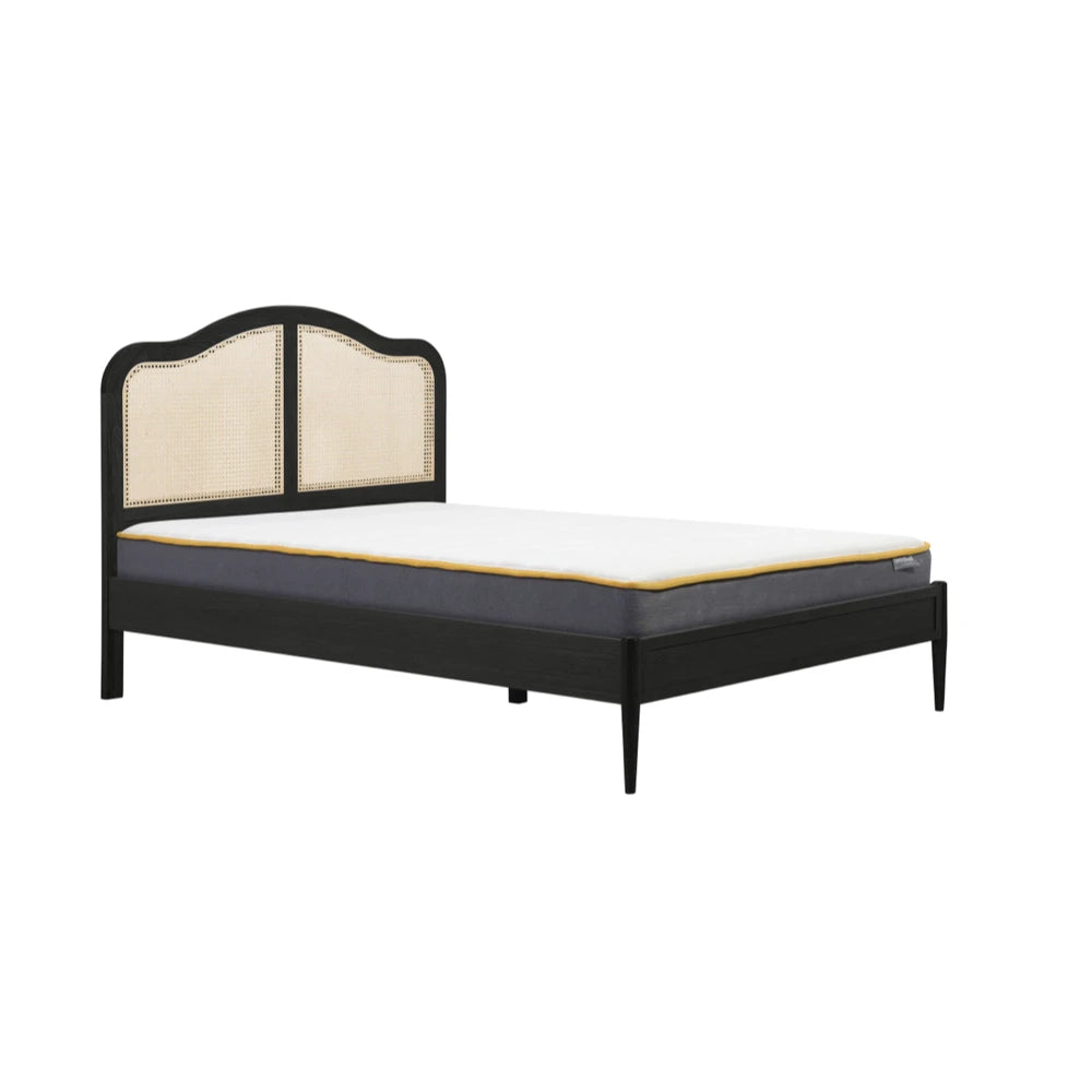 Birlea Leonie Rattan 6ft Super King Bed Frame, Black