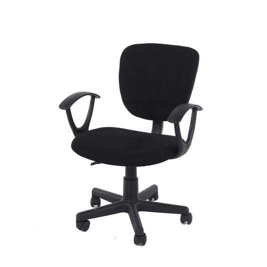 Core Products Loft Home Office Study Chair In Black Fabric & Black Base