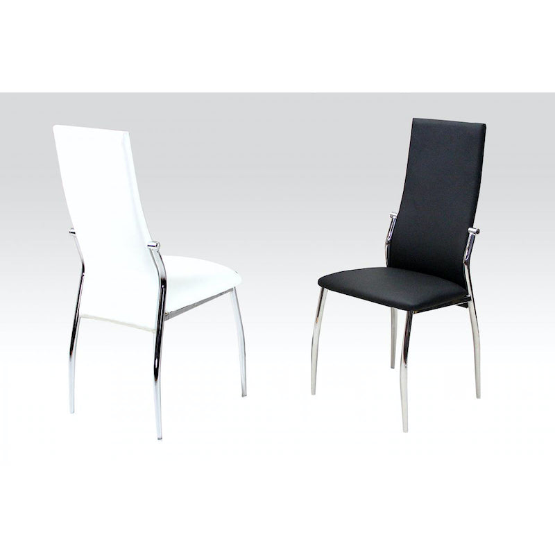 Heartlands Furniture Lazio PU Chairs Black (Pack of 2)