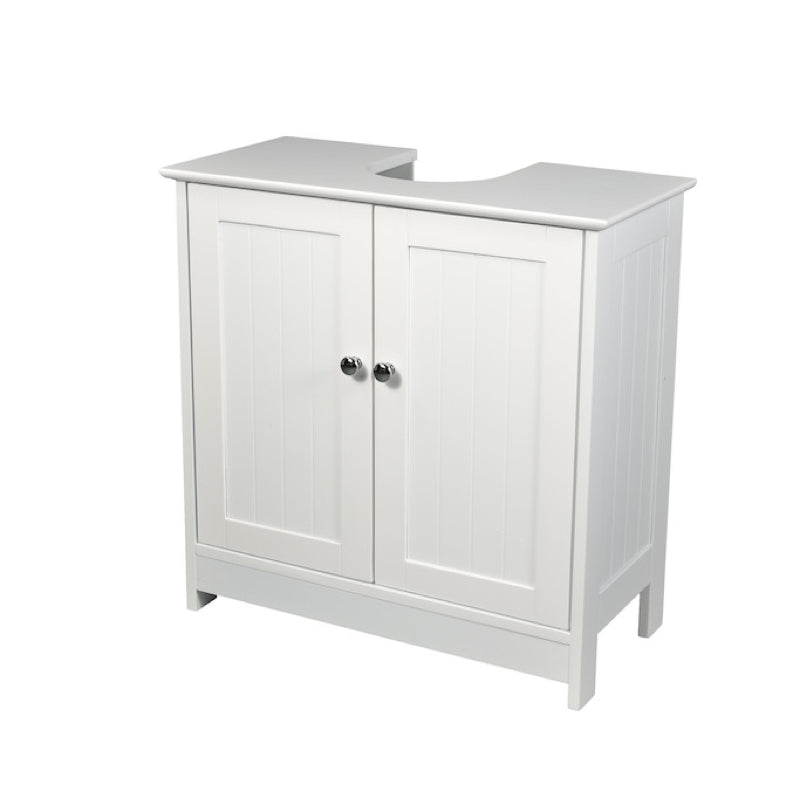 LPD Furniture Alaska 600 Vanity Unit 2 Doors White