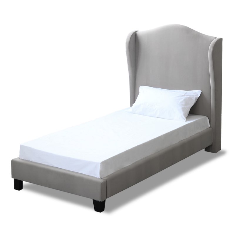 LPD Furniture Chateaux Single Bed Silver