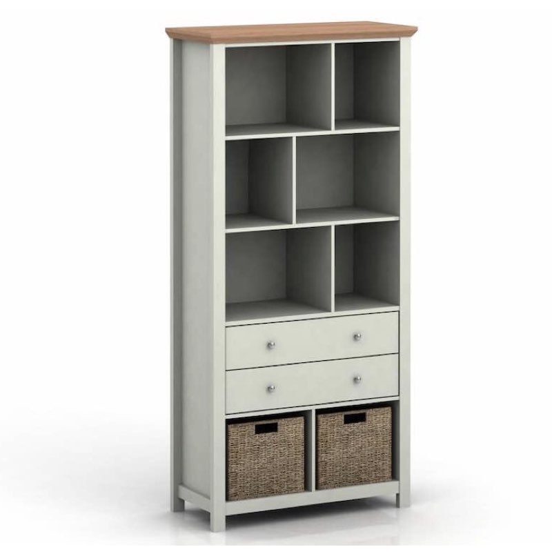 LPD Furniture Cotswold Bookcase Grey