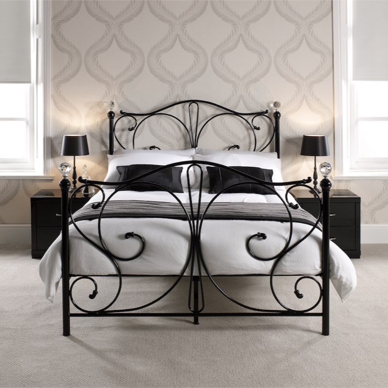 LPD Furniture Florence Double Bed Black