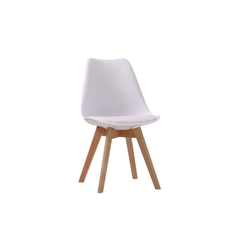 LPD Furniture Louvre Chair White (Pair)