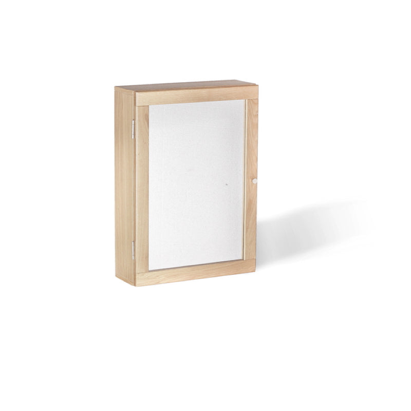 LPD Furniture Ocean 1 Door Mirrored Wall Cabinet Oak