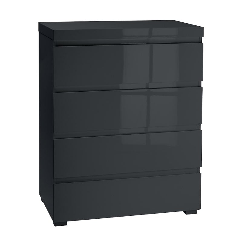 LPD Furniture Puro 4 Drawer Chest Of Drawers Charcoal