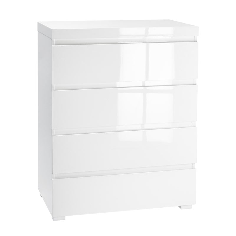 LPD Furniture Puro 4 Drawer Chest Of Drawers White