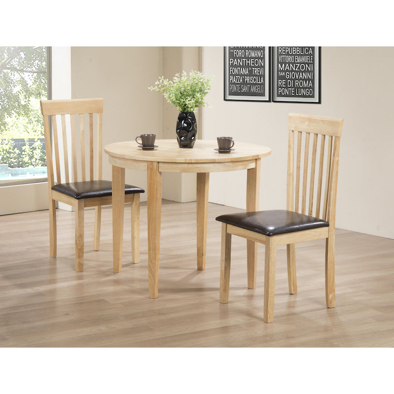 Heartlands Furniture Lunar Dining Set with 2 Chairs Natural