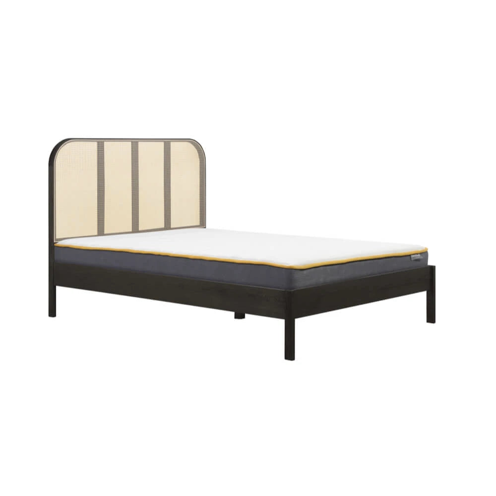 Birlea Margot Rattan 6ft Superking Wooden Bed Frame, Black