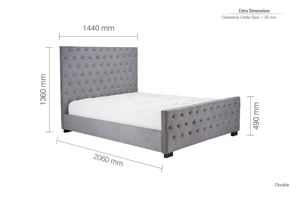 Birlea Marquis 4ft 6in Double Bed Frame