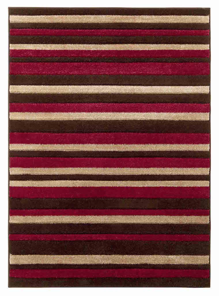 Think Rugs Matrix MT22 Brown and Red Rug