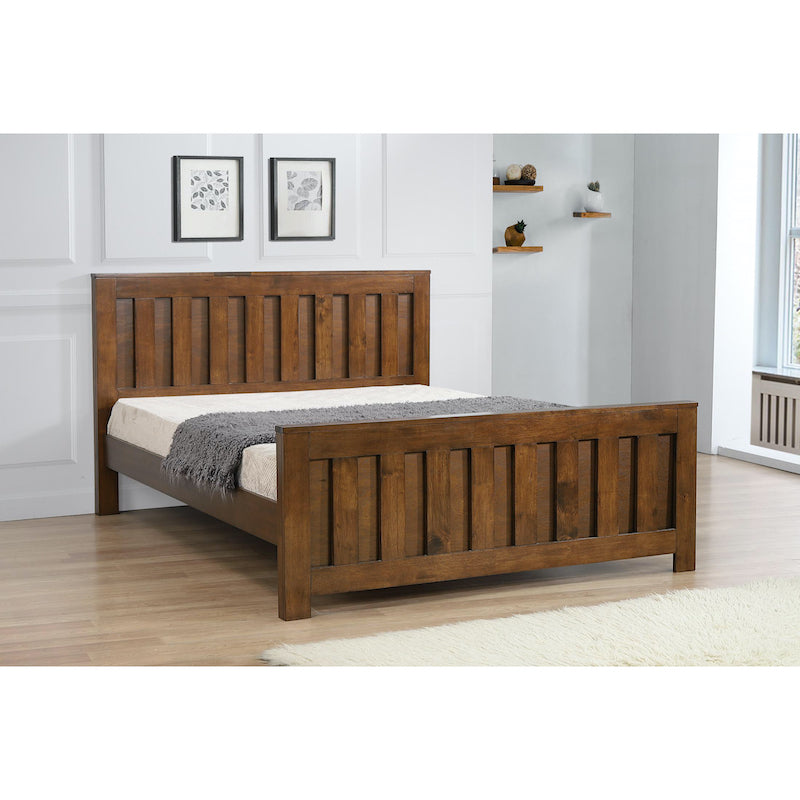 Heartlands Furniture Maxfield Double Bed Rustic Oak