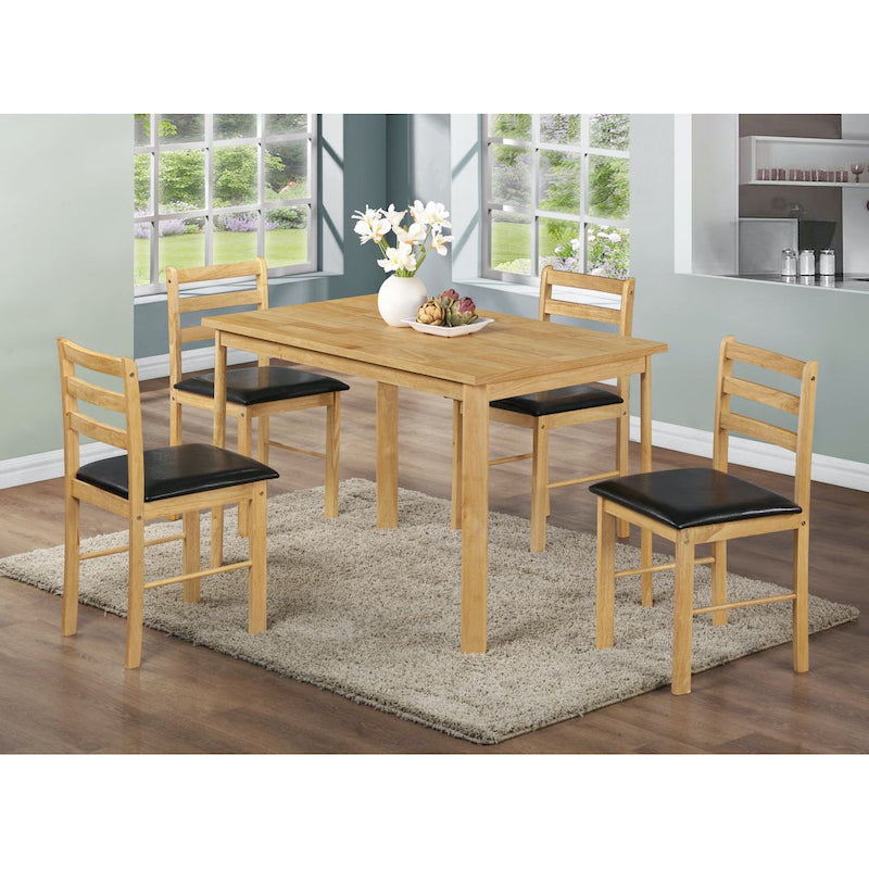 Heartlands Furniture Nice Dining Set with 4 Chairs Natural