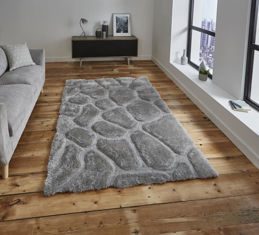 Think Rugs Noble House NH5858 Silver Rug