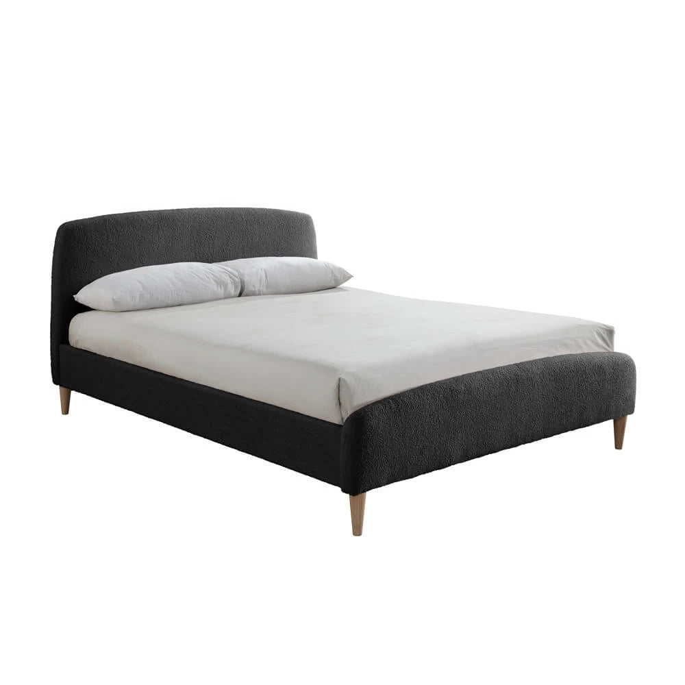 Birlea Otley 4ft 6in Double Fabric Bed Frame, Charcoal