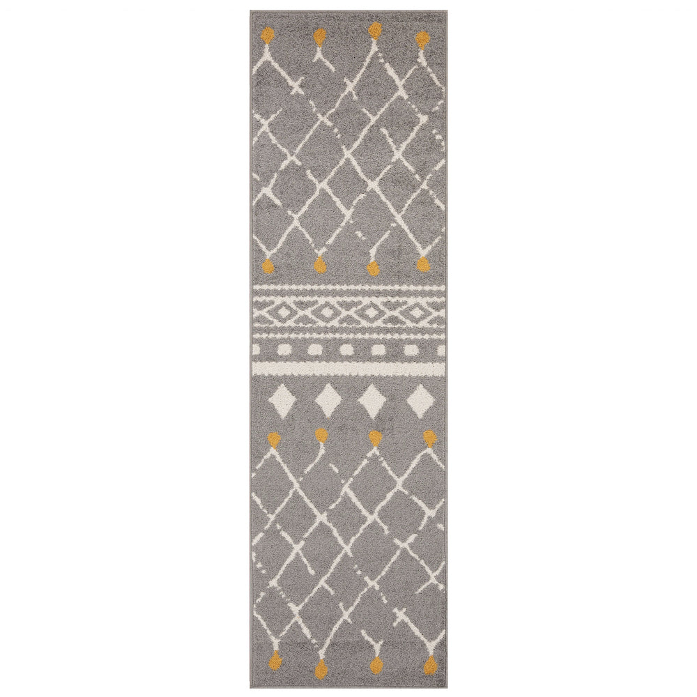 Oriental Weavers, Gilbert 7152 K Traditional Rug in Grey, Cream & Mustard