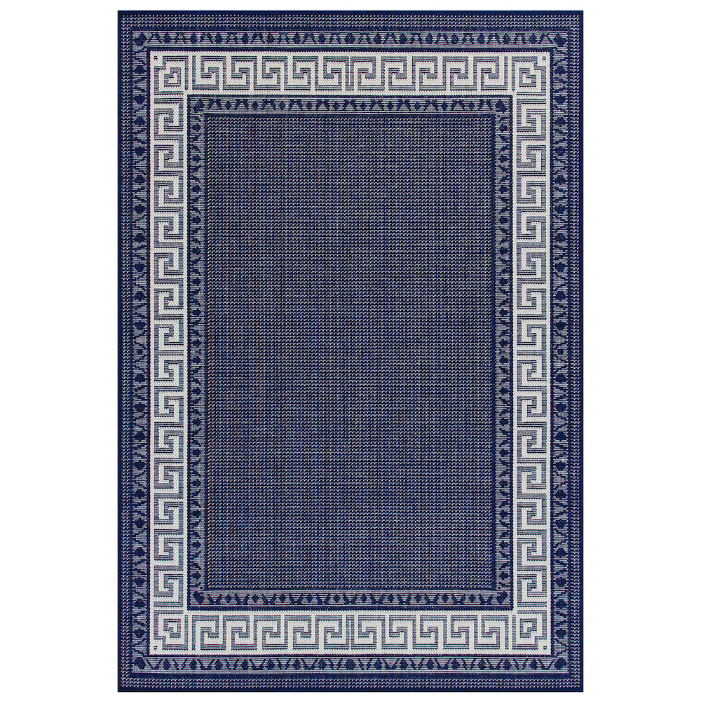 Oriental Weavers, Greek Key Flatweave Traditional Rug in Blue