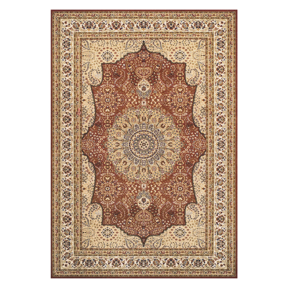 Oriental Weavers, Royal Classic 34 P Traditional Rug in Beige & Red