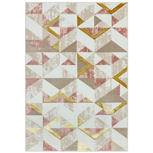 Asiatic Orion OR10 Flag Pink, Geometric Rug
