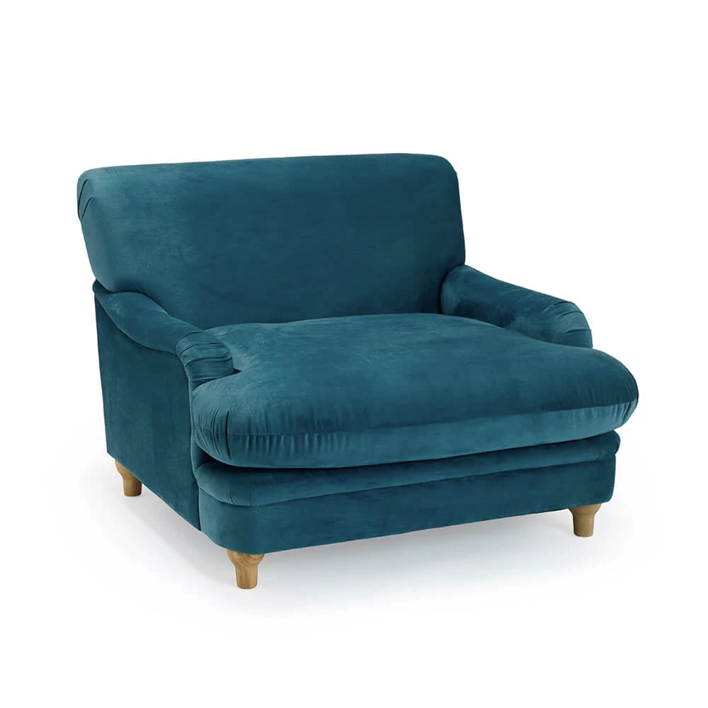 LPD Furniture Plumpton Chair, Peacock Blue