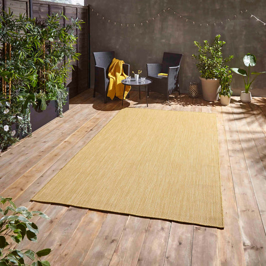 Think Rugs POP! Outdoors Yellow Rug