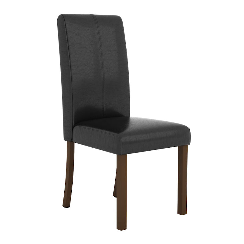 Heartlands Furniture Parkfield Solid Acacia PU Dining Chairs (Pack of 2)