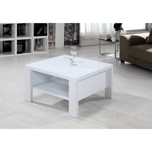 Heartlands Furniture Peru Square Coffee Table High Gloss White
