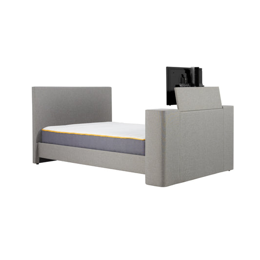 Birlea Plaza 4ft 6in Double TV Bed Frame, Grey