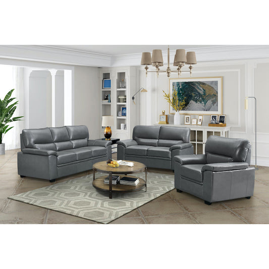Heartlands Furniture Rachel Sofa Leather Gel & PU 1 Seater Grey