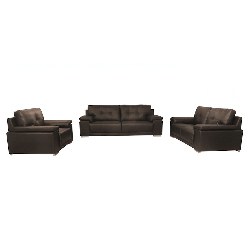 Heartlands Furniture Ranee Bonded Leather & PU 1 Seater Brown