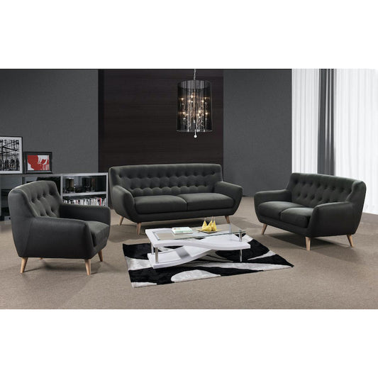 Heartlands Furniture Rihanna Fabric 1 Seater Sofa Grey