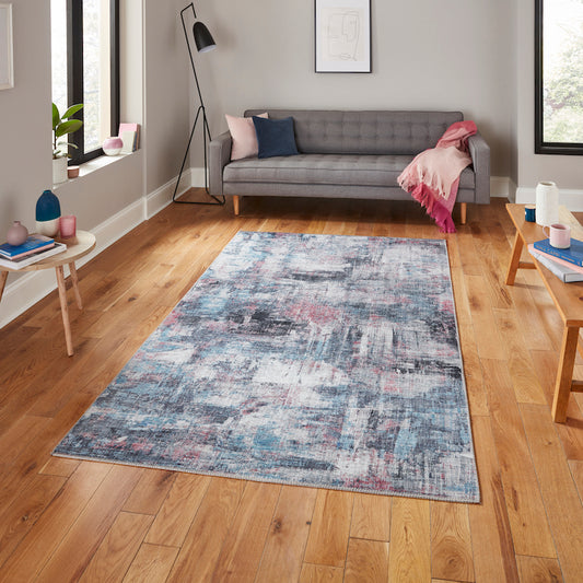Think Rugs Rio G4719 Pink & Blue