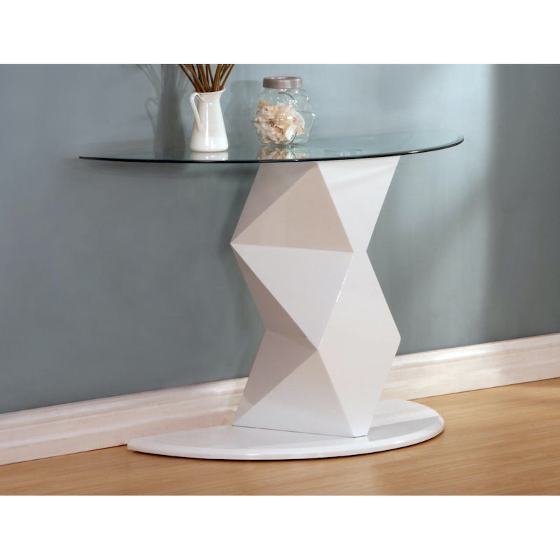 Heartlands Furniture Rowley White High Gloss Console Table