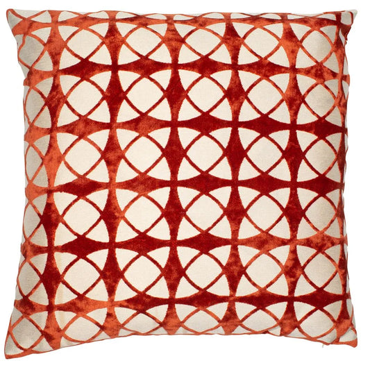 Malini Spiral Cushions Orange (Pack of 2)