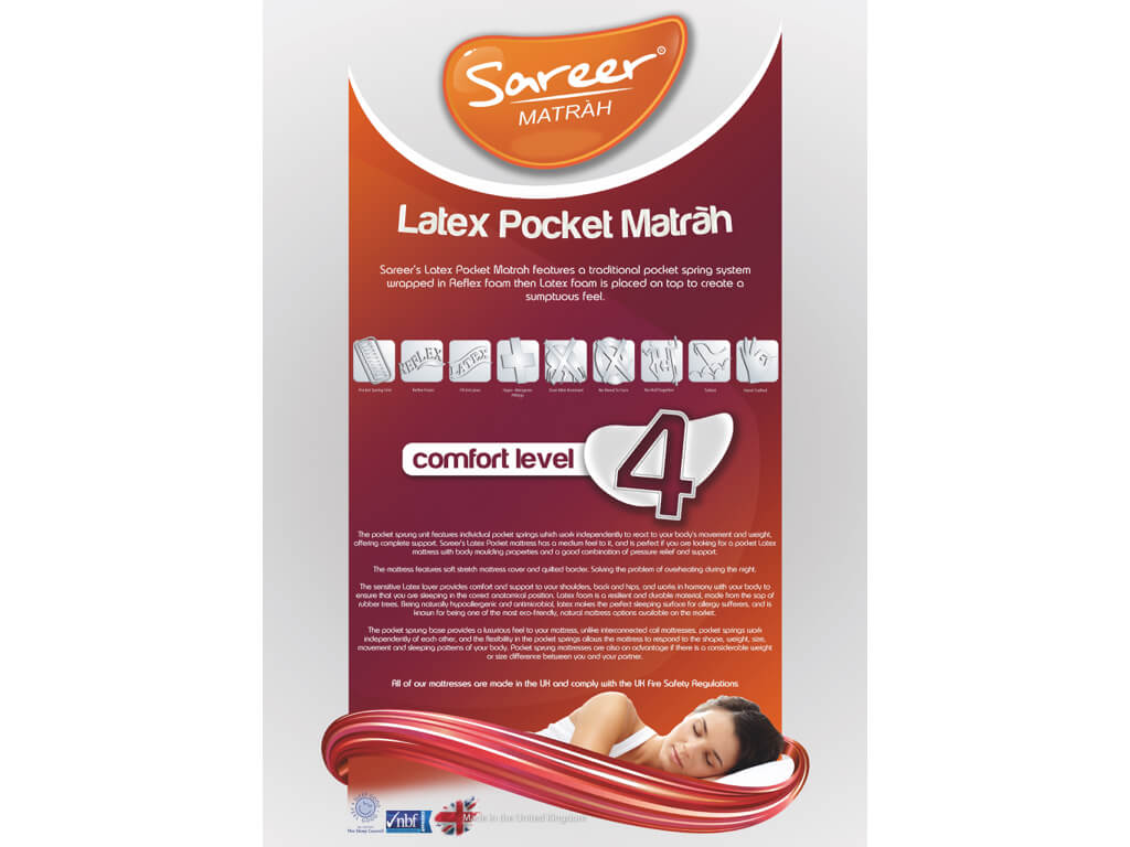 Sareer Latex Pocket Double Mattress