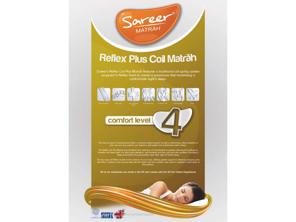 Sareer Reflex Plus Coil Single Mattress