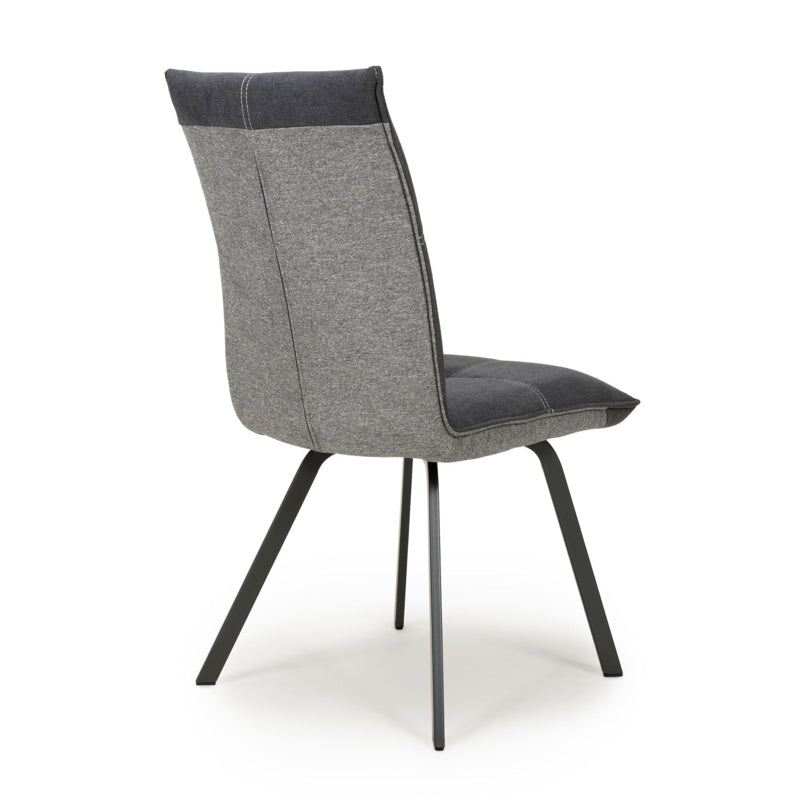 Shankar Furniture Ariel Linen Effect Dark Grey Dining Chair