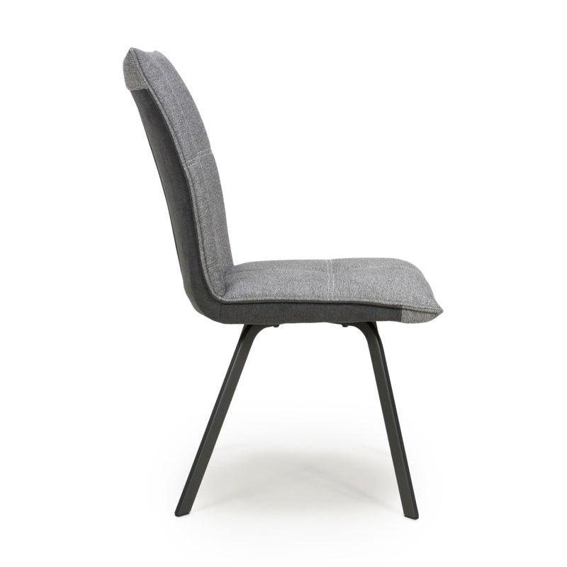 Shankar Furniture Ariel Linen Effect Light Grey Dining Chair