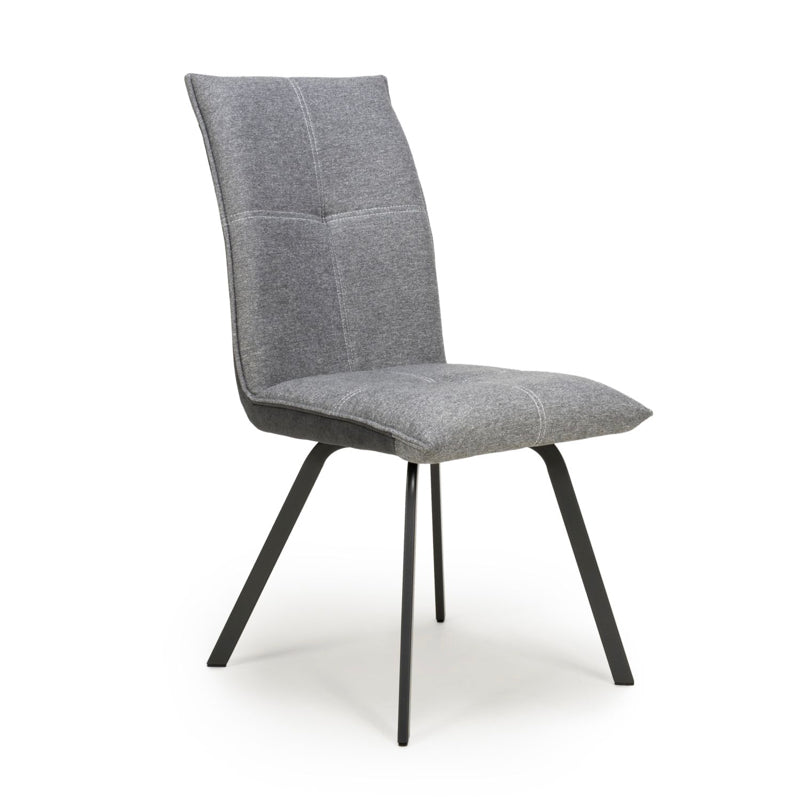 Shankar Furniture Ariel Linen Effect Light Grey Dining Chair