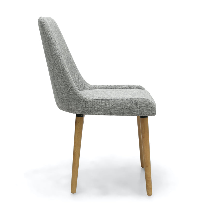 Shankar Furniture Capri Flax Effect Grey Weave Dining Chair