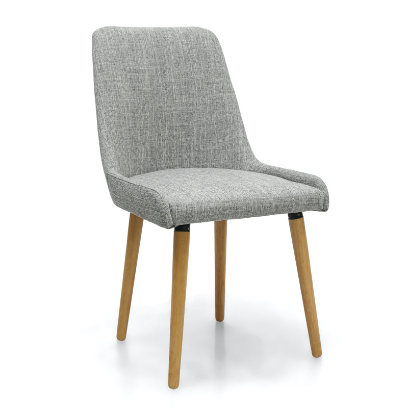 Shankar Furniture Capri Flax Effect Grey Weave Dining Chair