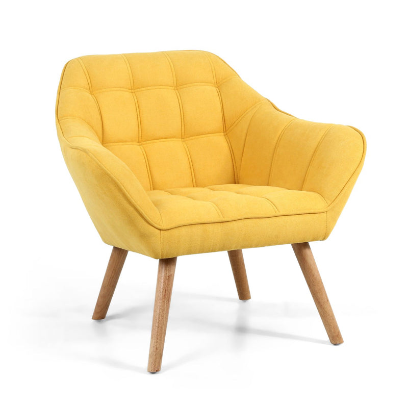 Shankar Furniture Coral Sunny Yellow Studio Chair