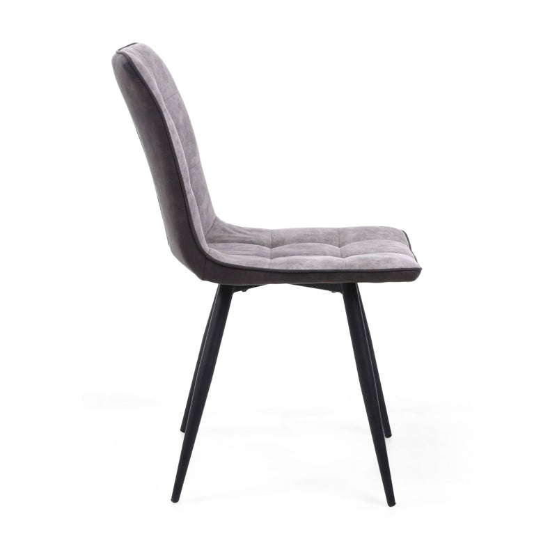 Shankar Furniture Rodeo Suede Effect Light Grey Dining Chair