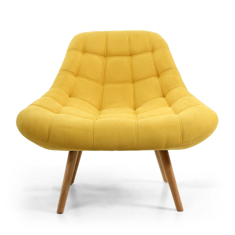 Shankar Furniture Shell Sunny Yellow Armchair