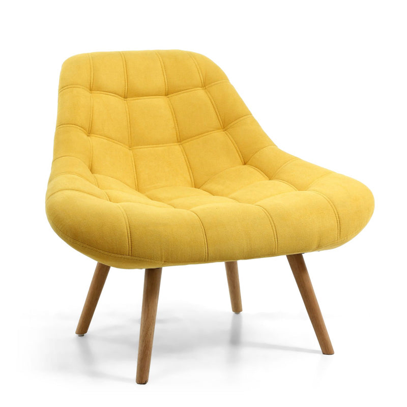 Shankar Furniture Shell Sunny Yellow Armchair